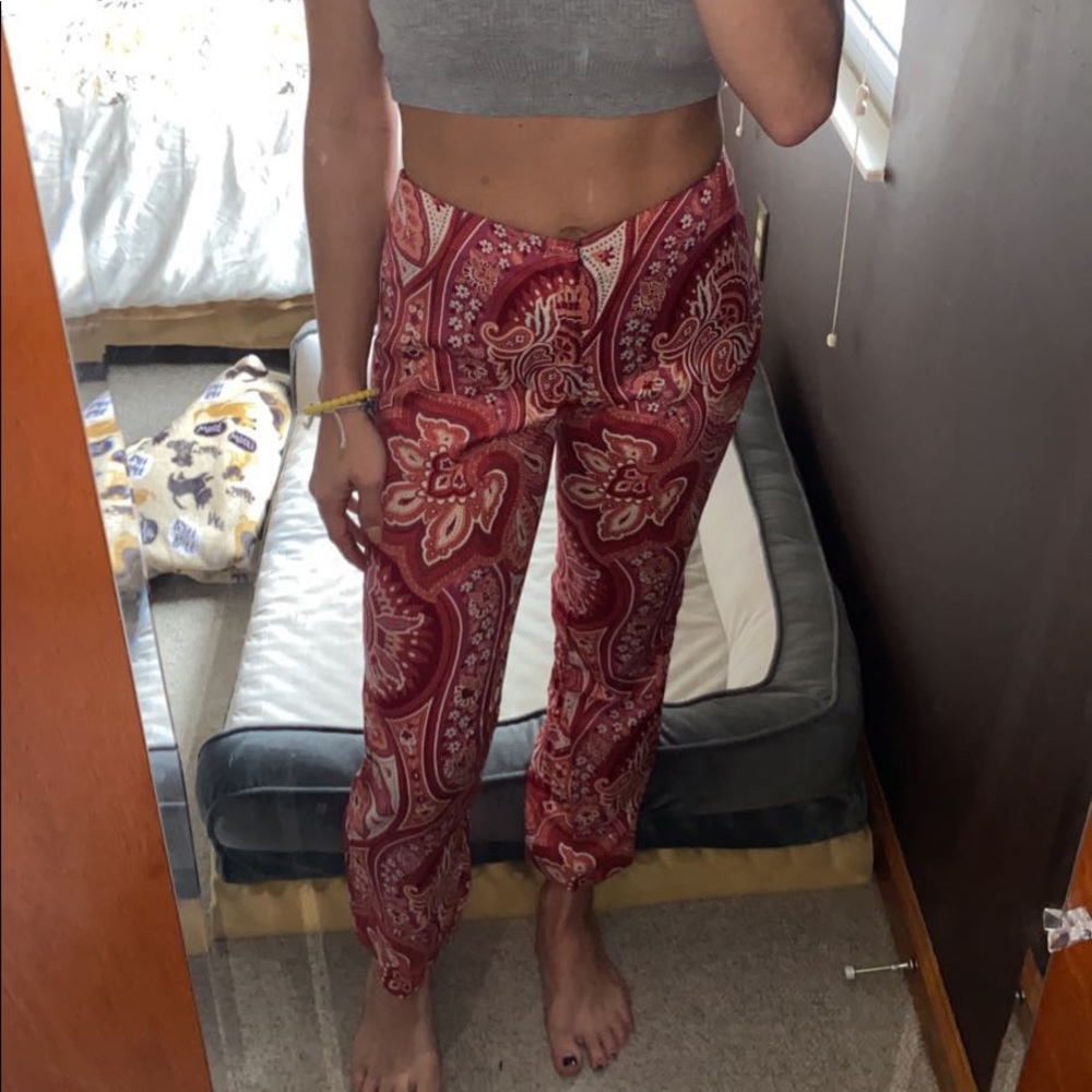 banana republic paisley capris